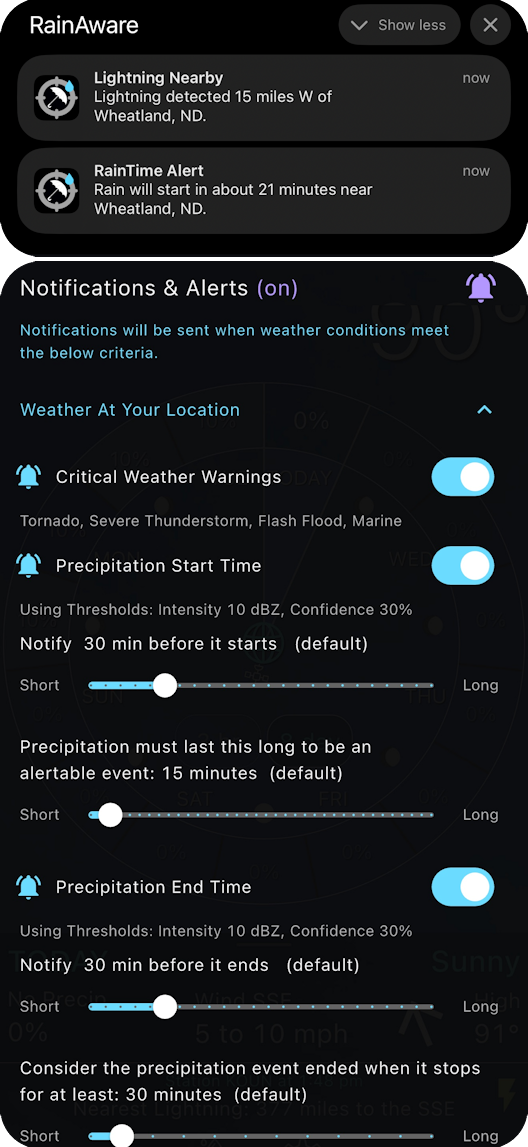 Interactive Rain Tool Feature