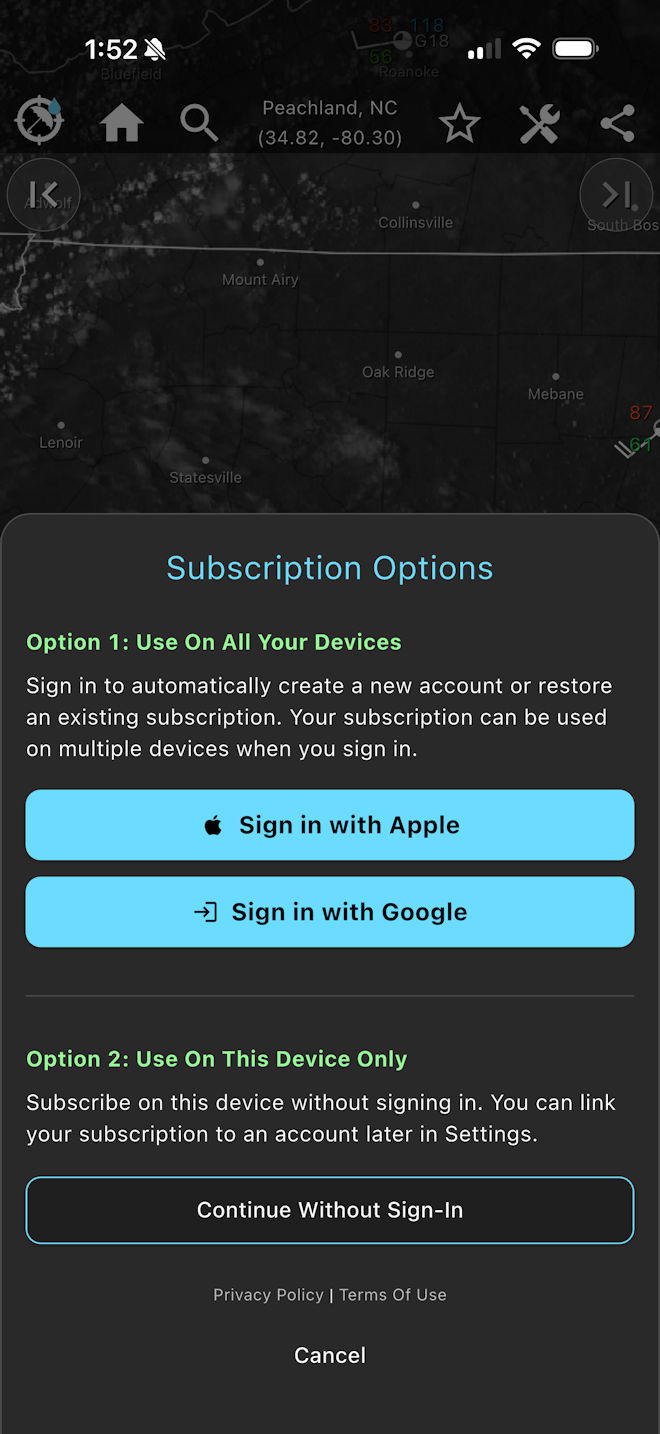 Subscription Options